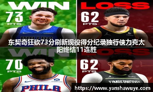 东契奇狂砍73分刷新现役得分纪录独行侠力克太阳终结11连胜