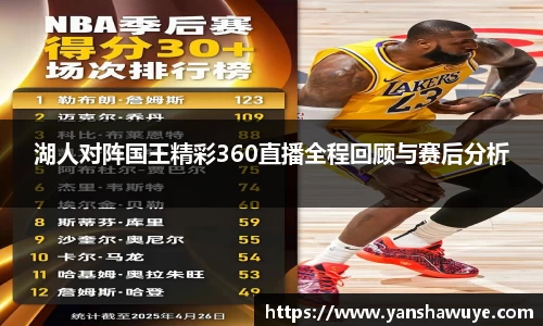 湖人对阵国王精彩360直播全程回顾与赛后分析